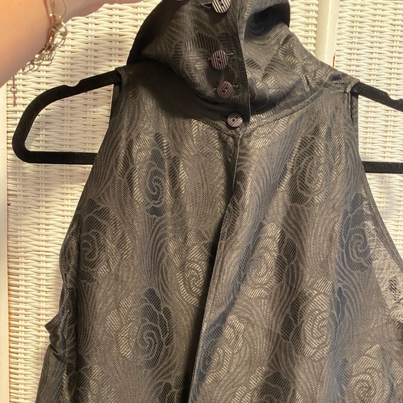 Vintage Fendi Black Rose Embroidered Formal Gown - Picture 8 of 14